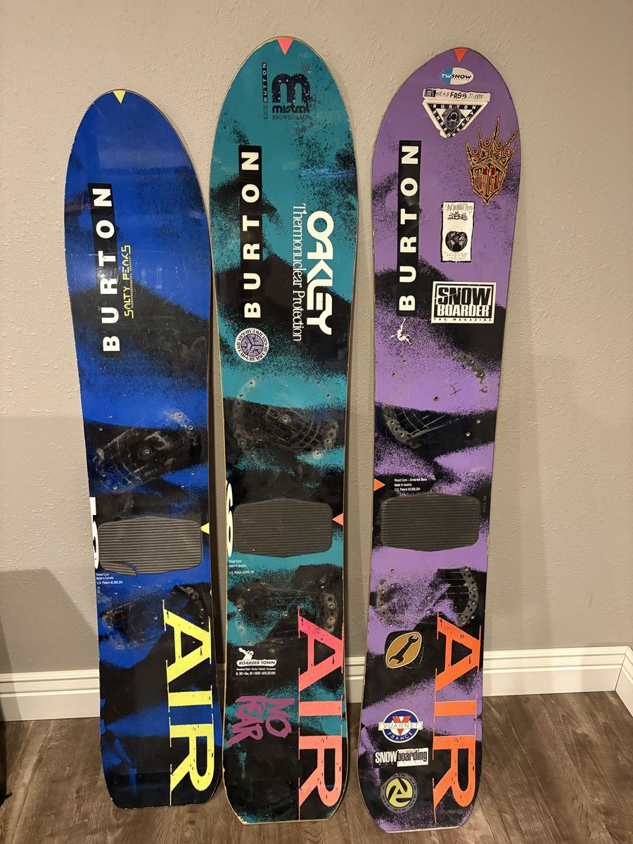 1991 Burton Air 3 5 snowboards (set) vintage