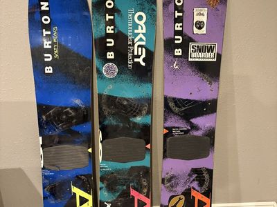 1991 Burton Air 3 5 snowboards (set) vintage
