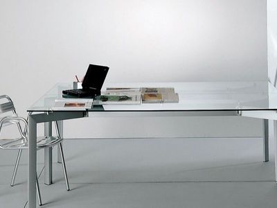 Makio Hasuike Seccose Metra Glass Dining Table – Italian Designer