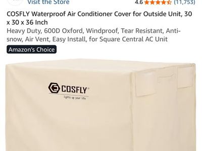 AC Cover 30”x30”x36”