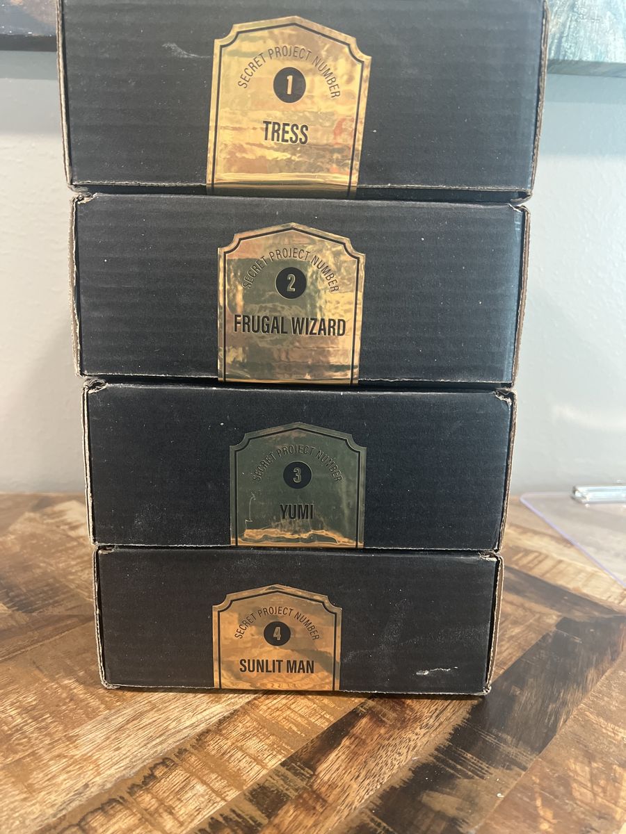 Brandon Sanderson Secret Project Books 1-4: Tress, Frugal Wizard, Yumi, Sunlit Man - Unopened Set