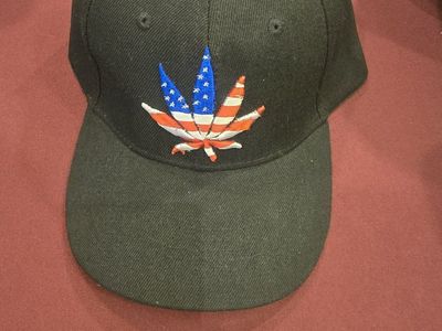 Unisex 'American Leaf' Embroidered Baseball Cap - Red, White & Blue Design