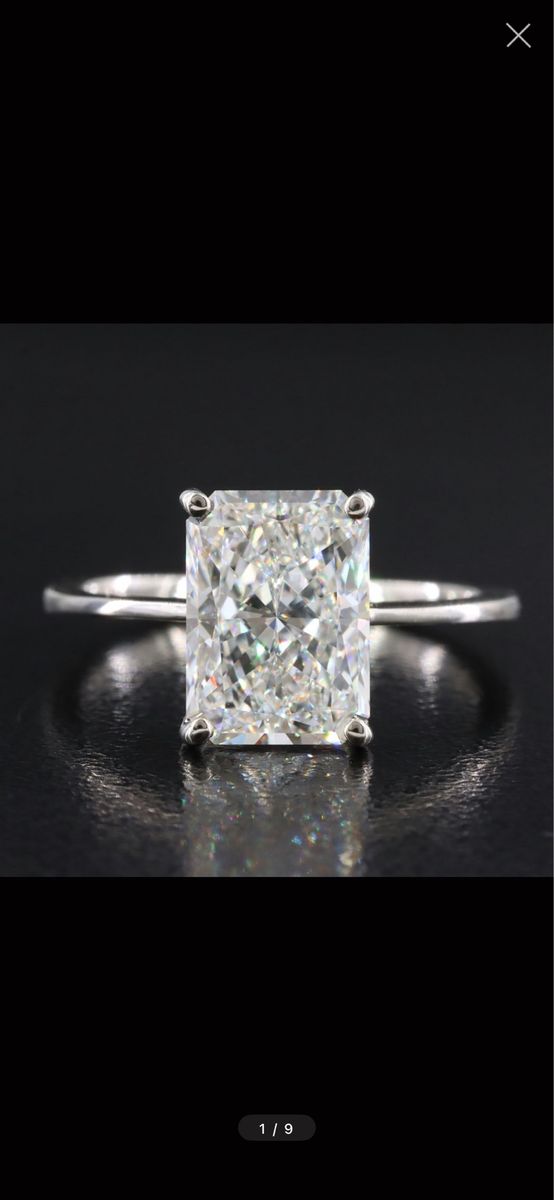 3 Carat Brilliant Cut Lab Diamond Wedding Ring