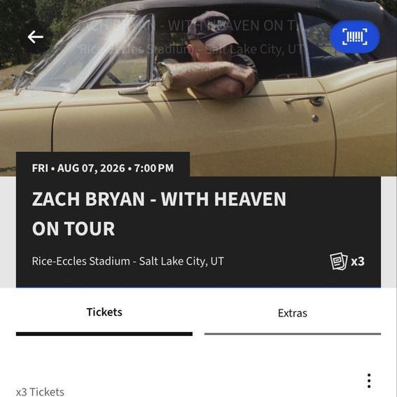3 Zach Bryan Tickets