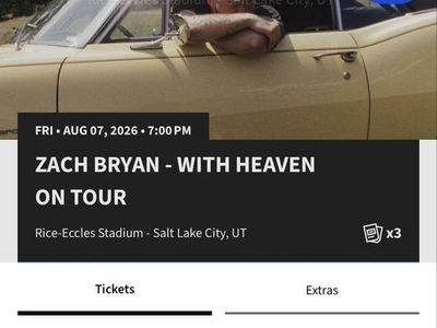 3 Zach Bryan Tickets