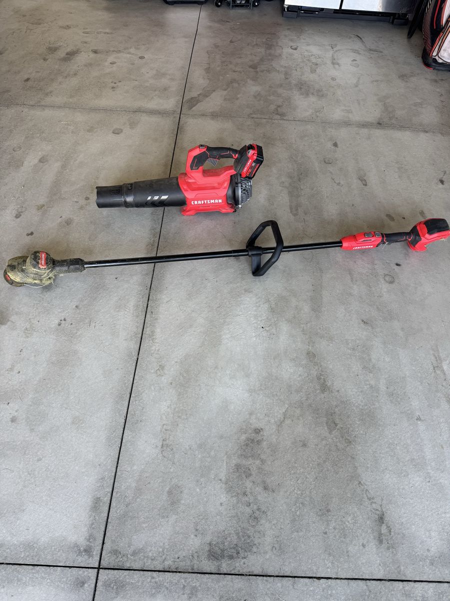 Craftsman V20 Cordless Blower & Weed Eater Combo w/ Battery & Charger