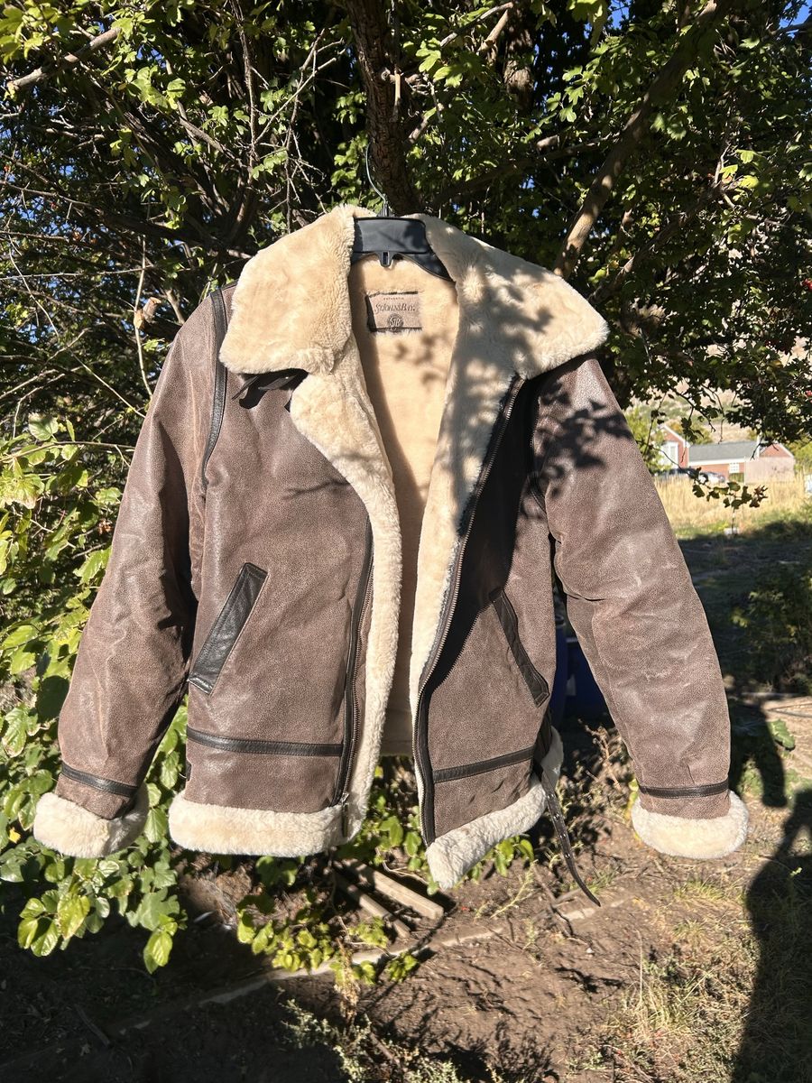 Vintage St John's Bay Aviator Leather Jacket