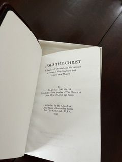 Jesus the Christ – James E. Talmage (Burgundy, New), $30 OBO