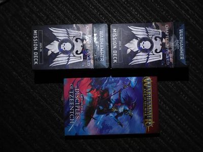 Warhammer 40,000 Chapter Approved Mission Decks (x2) & Age of Sigmar Disciples of Tzeentch Faction Pack