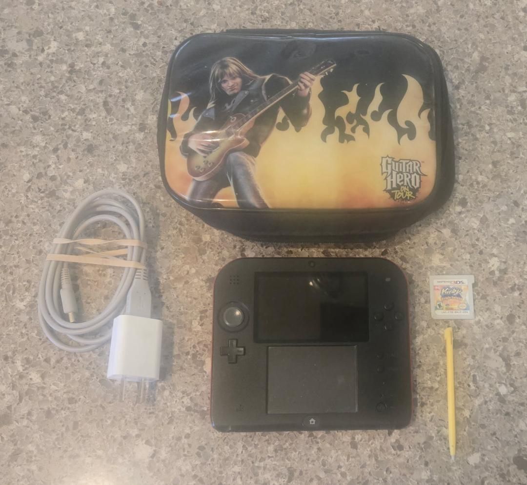 Nintendo 2ds with Kirby Triple Deluxe Demo! trades considered~!