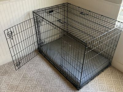 Retriever Large 2-Door Folding Wire Dog Kennel (42" x 28")