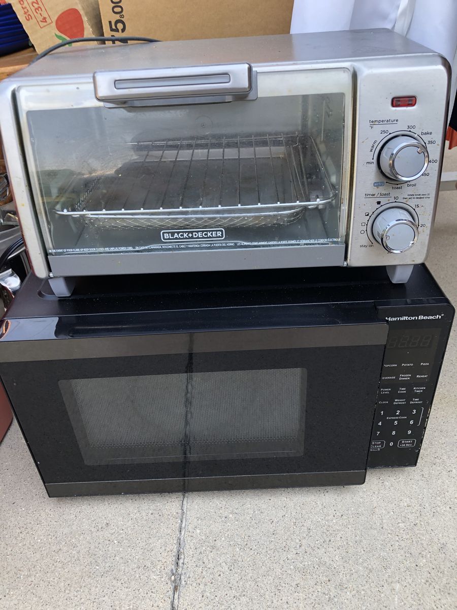 Hamilton Beach Microwave or Black and Decker Toaster Oven