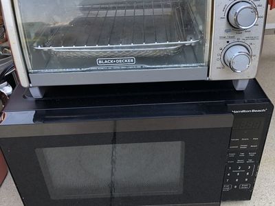 Hamilton Beach Microwave or Black and Decker Toaster Oven