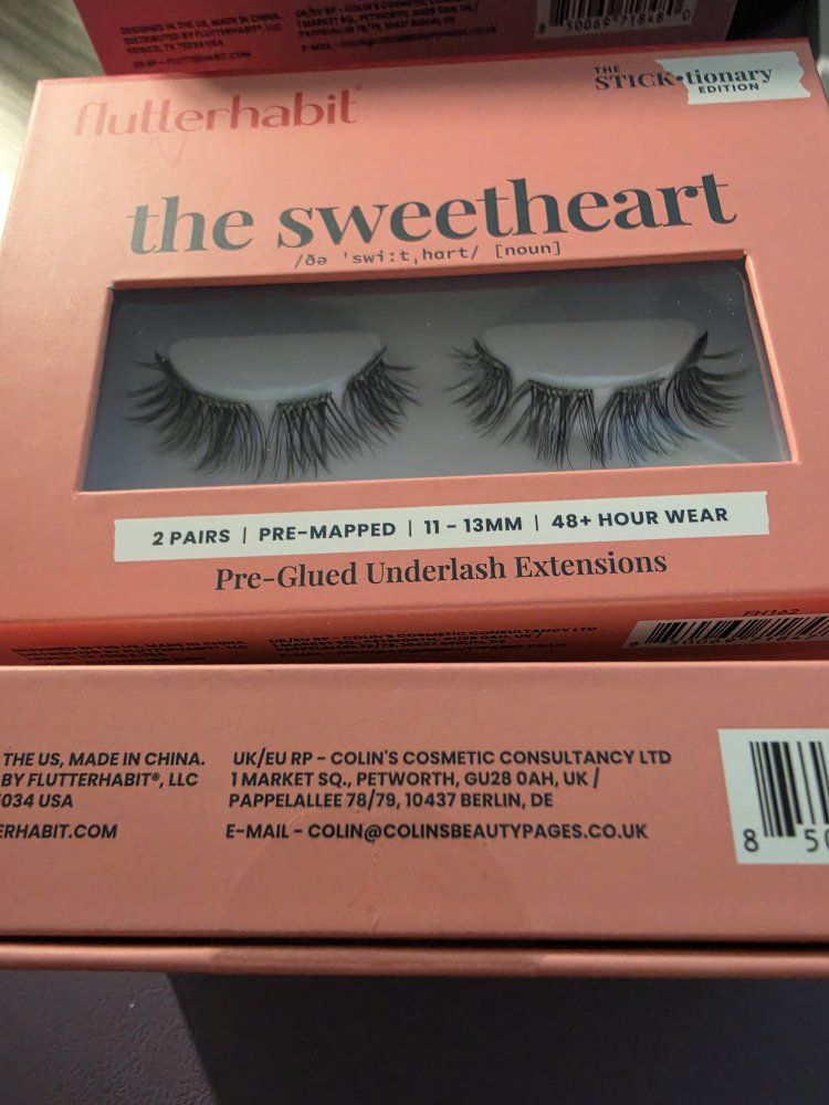 FlutterHabit The Sweetheart Pre-Glued Underlash Extensions (2 Pairs, 11-13mm)