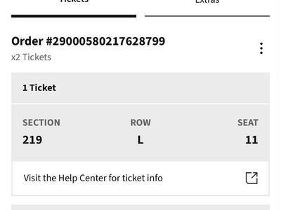 2 Don Toliver: Octane Tour Tickets - July 3, 2026, MGM Grand Garden Arena Las Vegas, Section 219, Row L, Seat 11