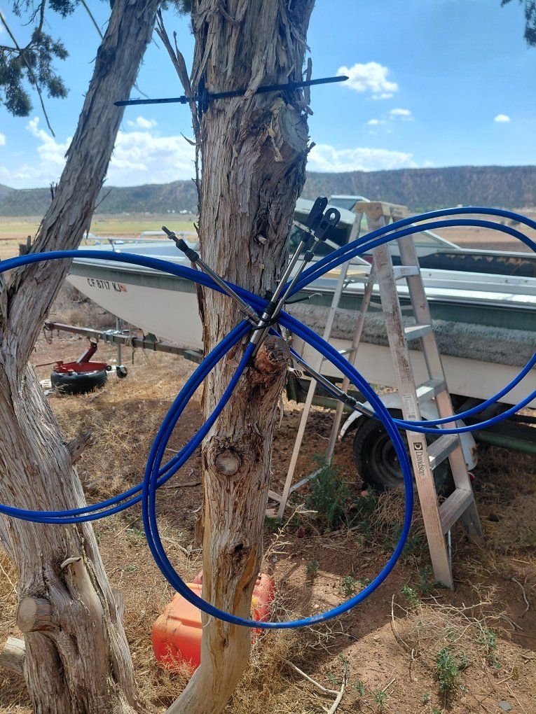 Blue Marine Boat Control Cables - Appears to be a Set of Two