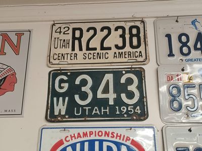 Antique license plates $100 ea.