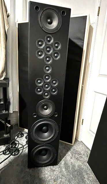 A set of Tekton Encore speakers for sale