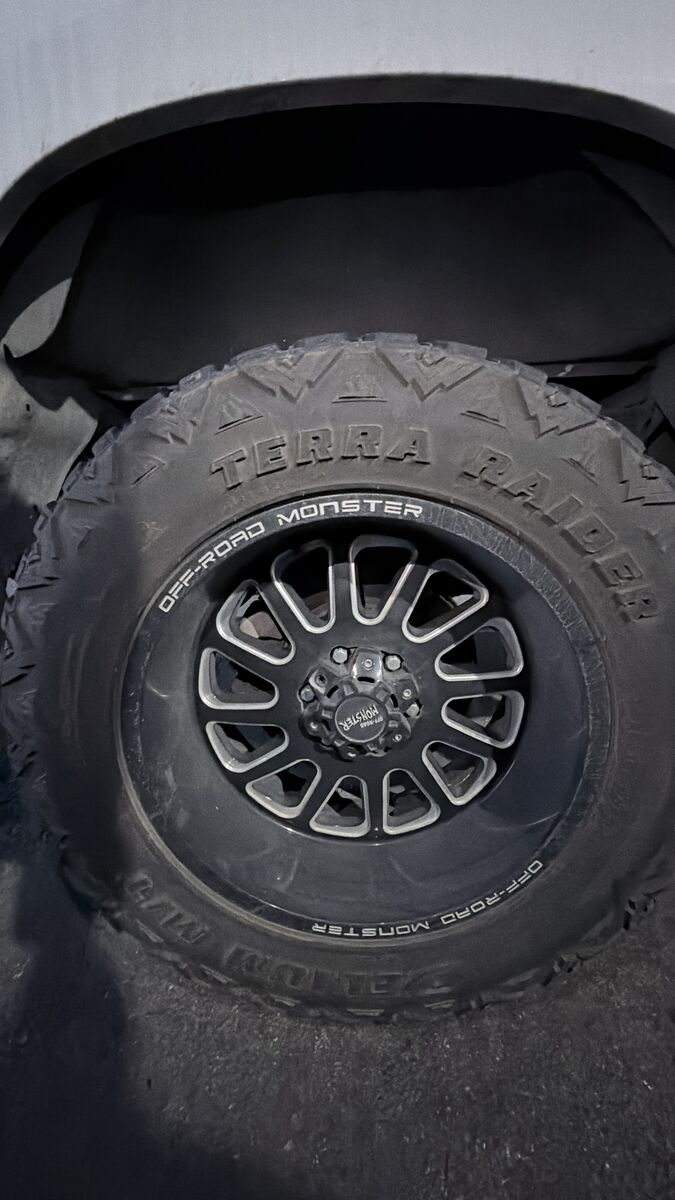 Off-Road Monster M17 Gloss Black Milled 6-Lug Wheel; 20x10; -19mm Offset