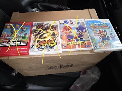 wii games and controller ( prices in description)