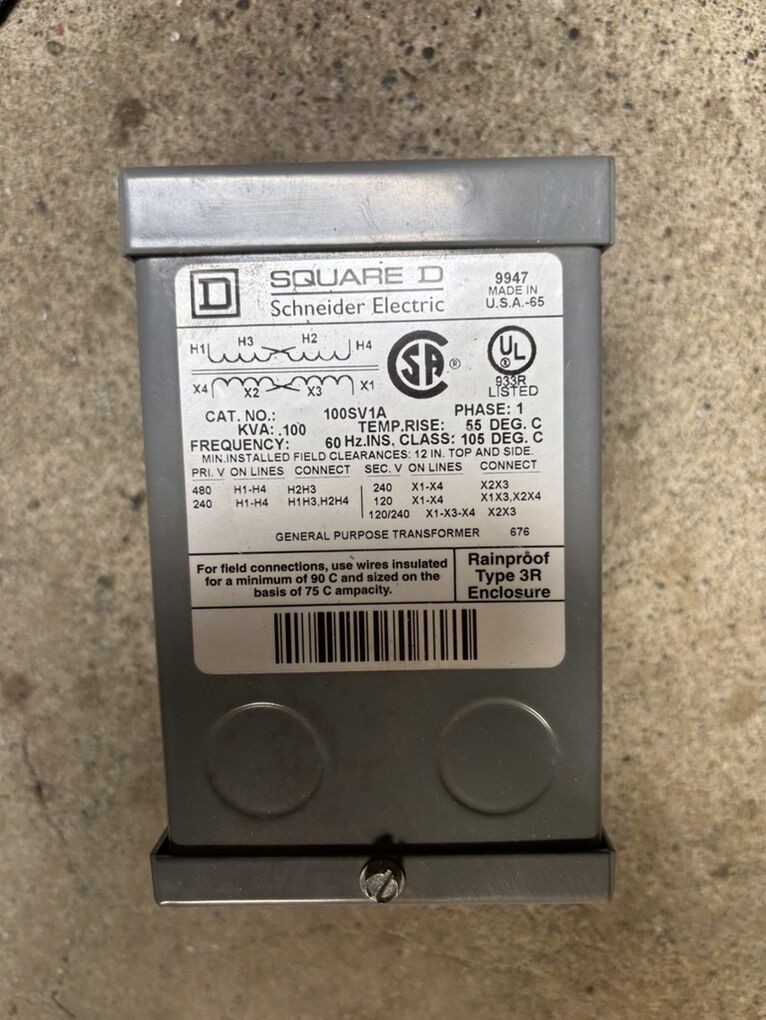 100SV1A General Purpose Transformer