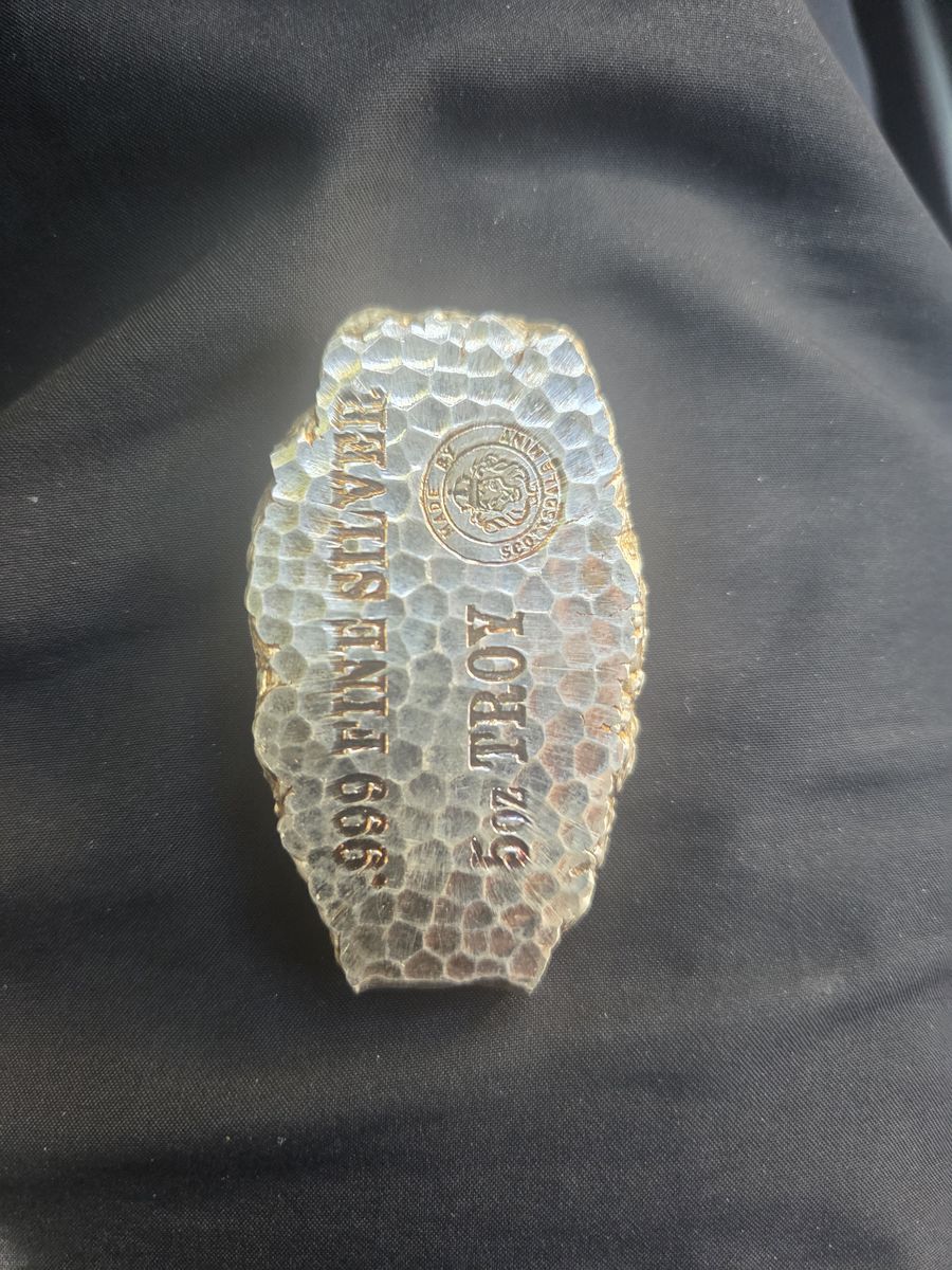 Silver 5 Oz. Scottsdale Tombstone Nugget Bar