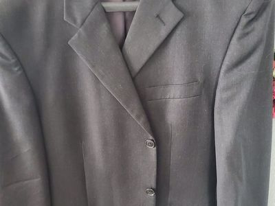 Dark gray suit