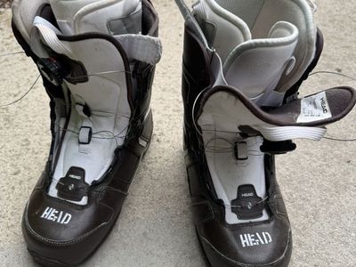 Head Brown Snowboard Boots Size 11.5