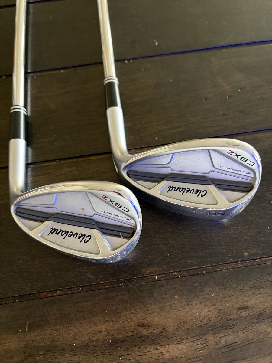 Cleveland CBX2 Golf Wedges 52 & 56 Degree Dynamic Gold 115 Stiff Shaft Golf Pride Wrap Grips