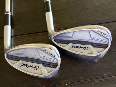 Cleveland CBX2 Golf Wedges 52 & 56 Degree Dynamic Gold 115 Stiff Shaft Golf Pride Wrap Grips
