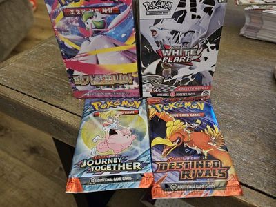 Pokemon TCG Booster Bundle & Packs: Scarlet & Violet White Flare, Journey Together, Destined Rivals
