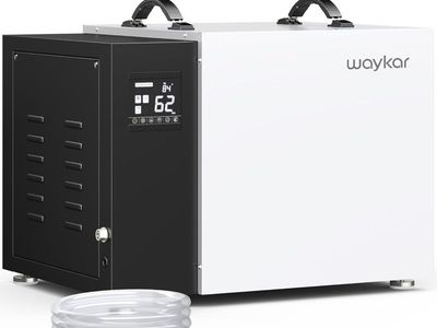 Waykar 158 Pint Commercial Dehumidifier with Pump and Drain Hose for Crawl Spaces, Basements