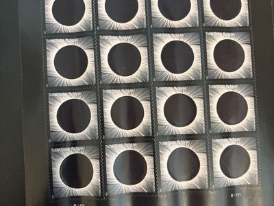 United States 2017 Total Eclipse of the Sun Forever Stamp Sheet