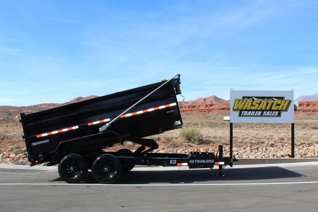 2026 PJ Trailers DV Series Low Pro Dump 7X14