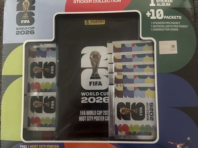 Panini FIFA World Cup 2026 Official Sticker Collection Album + 10 Sticker Packs