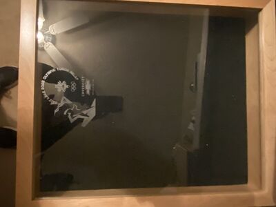 Olympic shadow box etched with logo