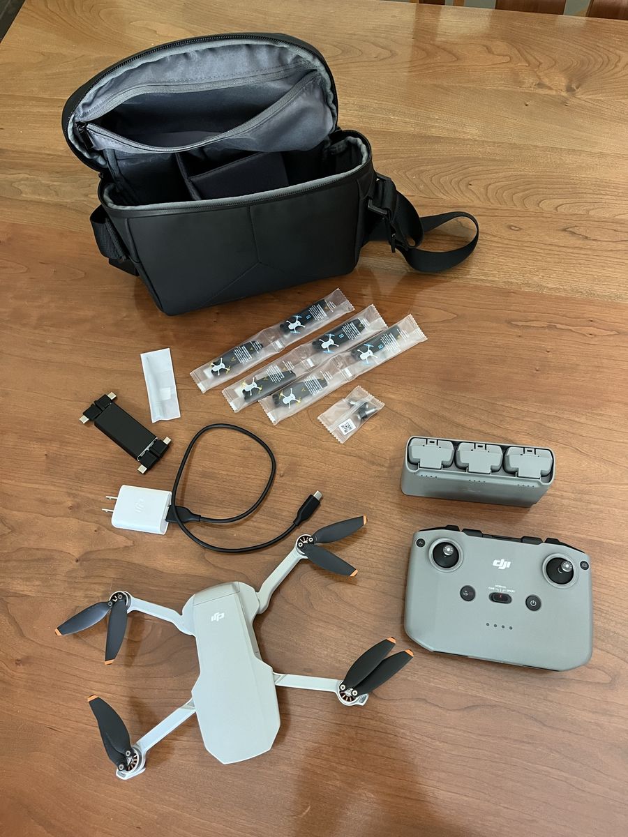 DJI Mini 2 Fly More Combo Drone with Controller, Batteries, and Accessories - Excellent Condition