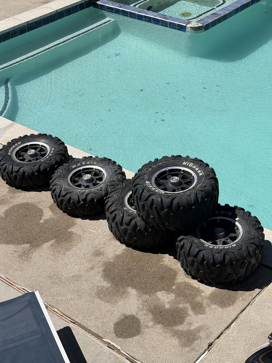Maxxis Bighorn ATV Tires with Rims Set of 5