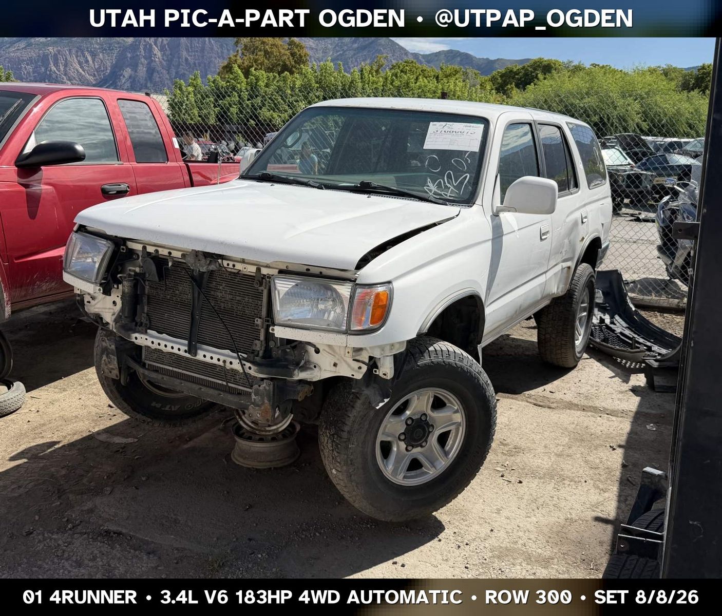New Arrival - 2001 Toyota 4Runner Parts - UTPAP Ogden