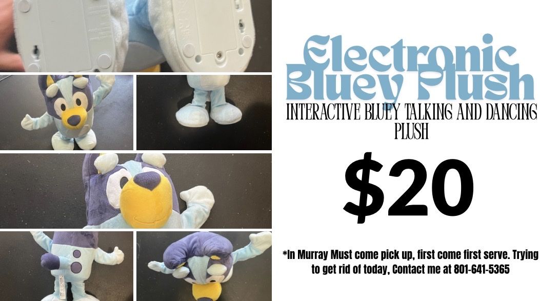 Bluey Interactive Talking & Dancing Plush Toy