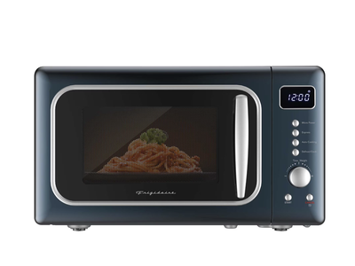 New in box, Frigidaire 0.7 Cu. ft. 700 Watts Retro Countertop Microwave Oven, Azure