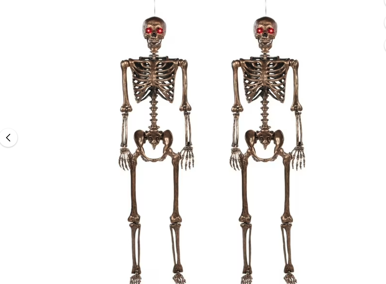 New in box, Member's Mark Talking Skeletons, Set of 2, red eyes 60" tall