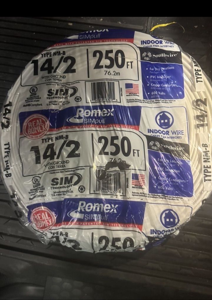 14/2 Romex  250 ft Roll