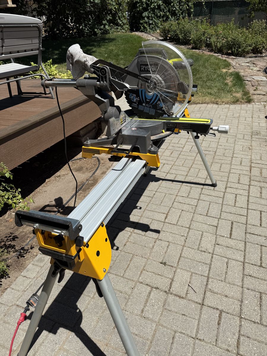 Ryobi chop saw and stand