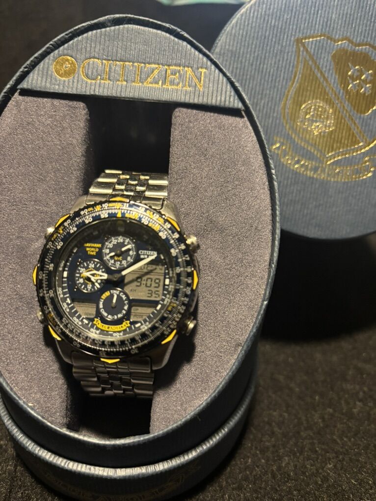 Citizen Blue Angels Navihawk World Time watch