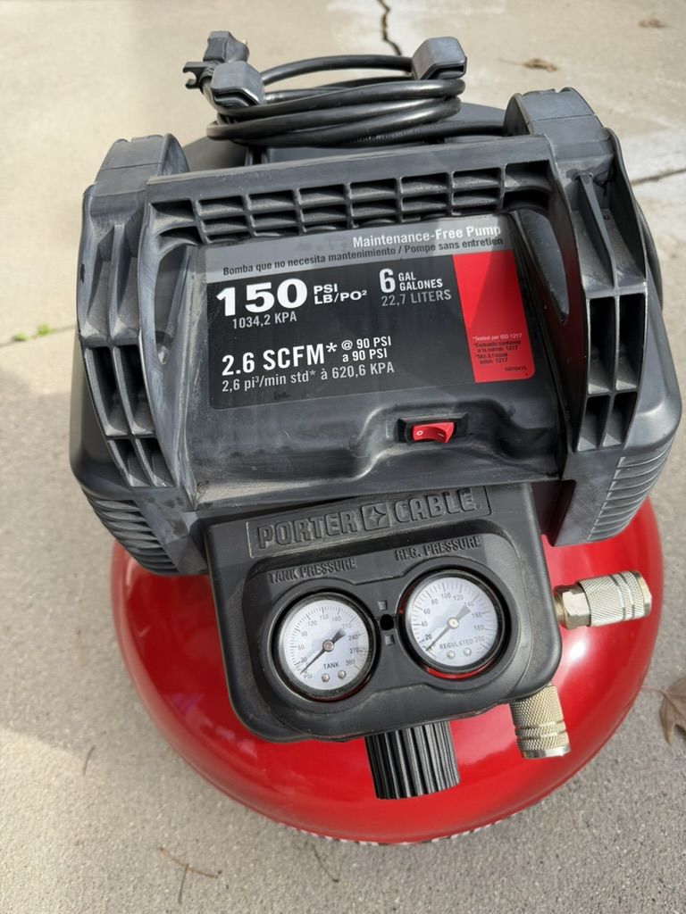 Porter Cable 6 gallon Air Compresssor
