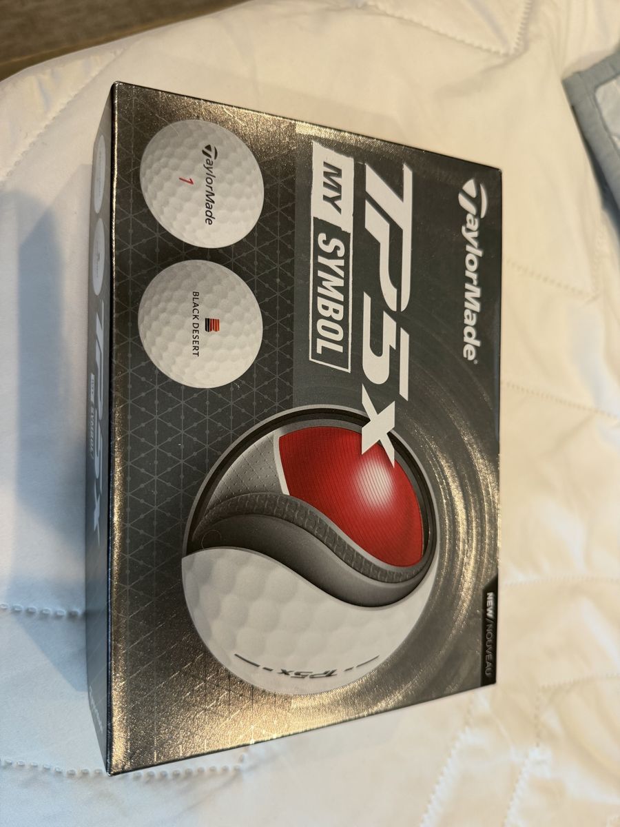 TaylorMade TP5x My Symbol Black Desert Golf Balls (3 Sleeves, 9 Balls)