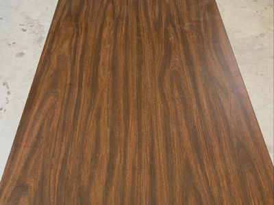 Folding Utility Table, Wood Grain Top, Heavy-Duty, 6-Foot