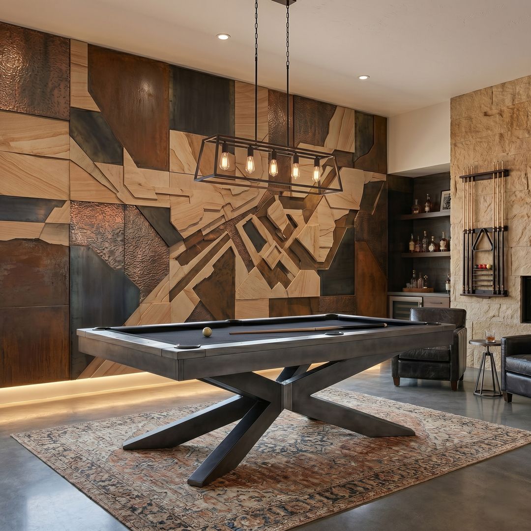 NEW Plank & Hide 8' Felix steel pool table