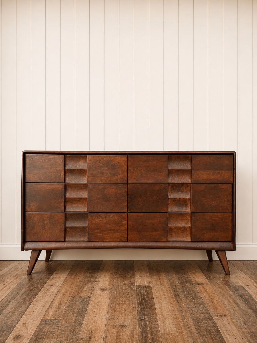 Beautiful Hard Maple MCM Dresser